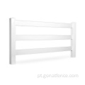 Cercas de cavalo de PVC branco